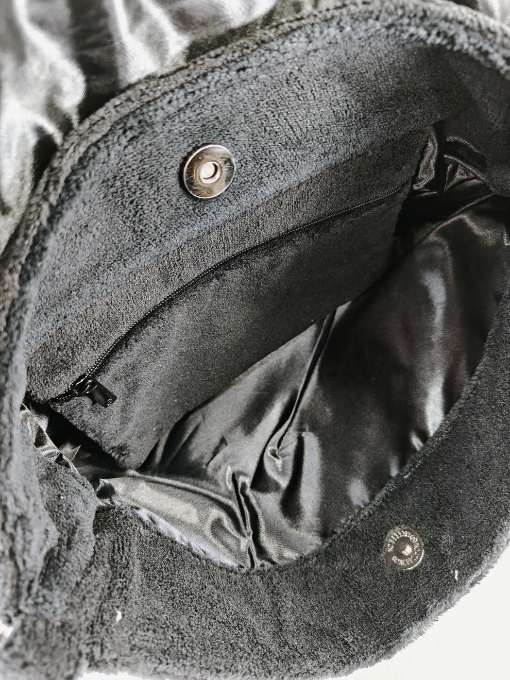 CHANEL シャネル ノベルティ ショルダーバッグ ボア 黒 ブラック