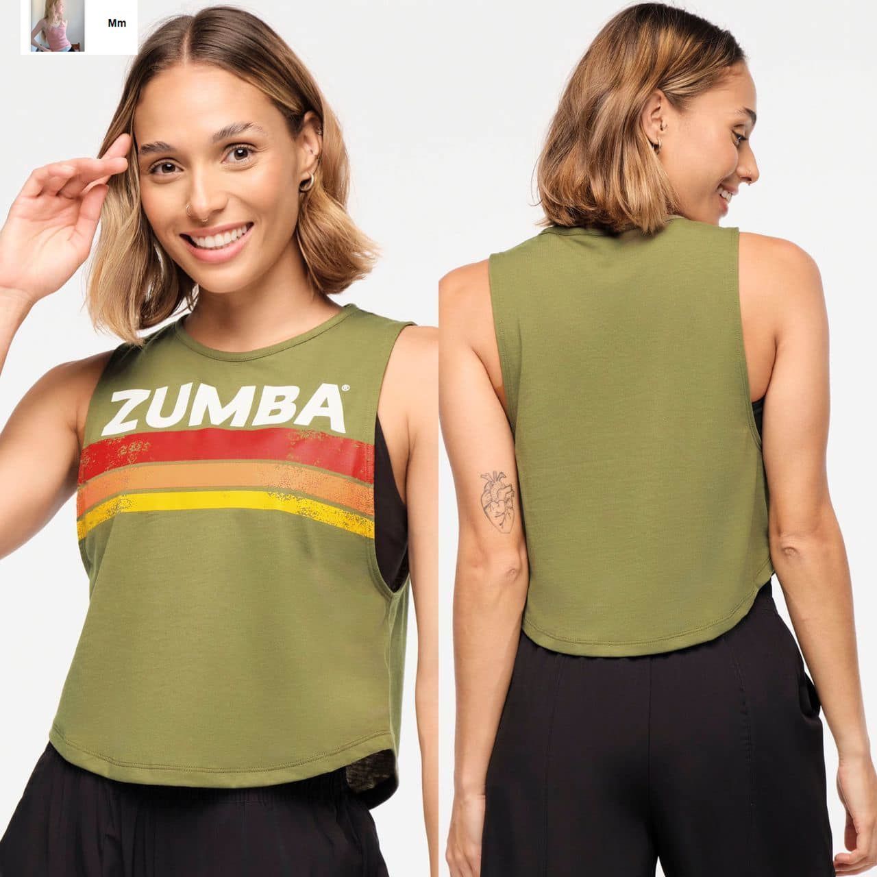 ZUMBA 新品未使用 Explore ラウンドヘム タンクトップ 男女兼用