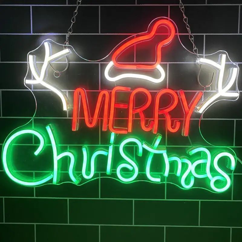 サンタのネオンサイン · クリスマスのネオンサイン · 部屋