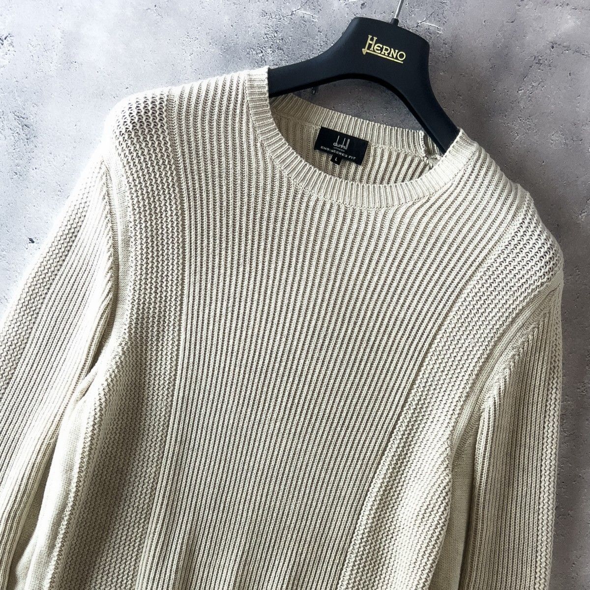 イタリア製 美品 dunhill ダンヒル 長袖 ニット セーター メンズ