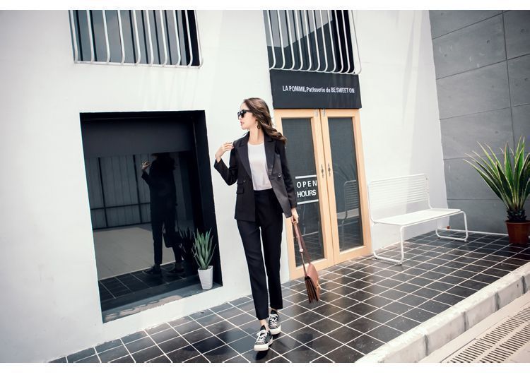 スーツレディース セットアップ レディース スーツ レディーススーツ パンツスーツ ビジネススーツ フォーマルスーツ 2点セットbaili01