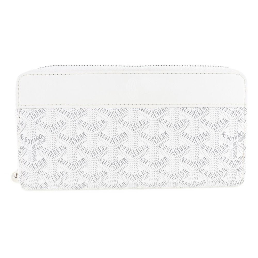 GOYARD】ゴヤール ラウンドファスナー PVC 白 ユニセックス 長財布