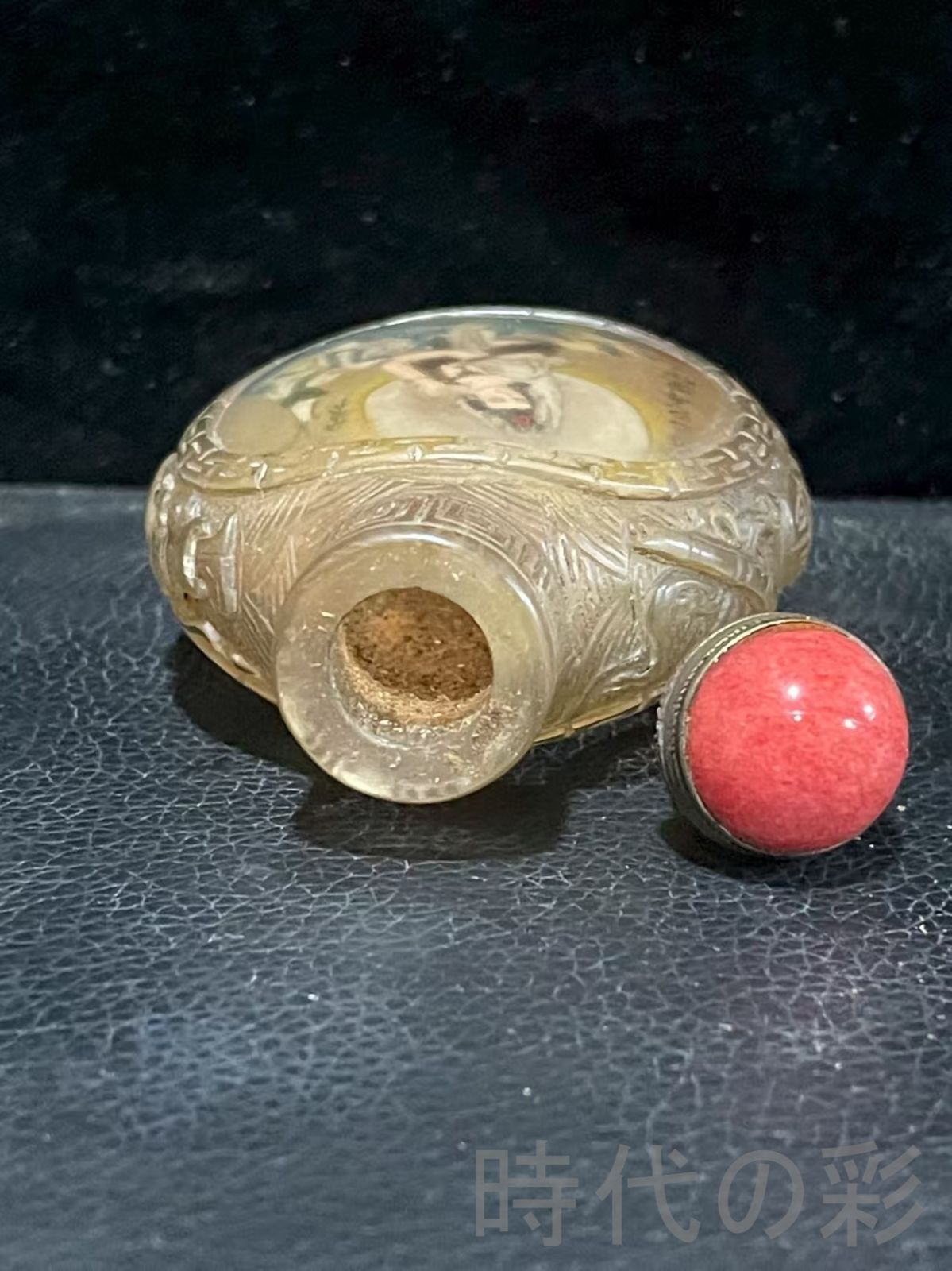 中国古美術 旧家蔵出 清代 琉璃 内絵鼻煙壷 名家手繪 観音 鼻煙壺 工芸品 骨董品 古玩 細工 古置物 縁起物 時代物 R07092108 IMPECCABLEHEALTHCARESERVICES_COM