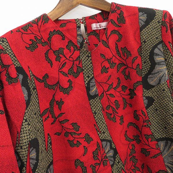 SHISENDO TS COLLECTION 詩仙堂赤ワンピースチュニック