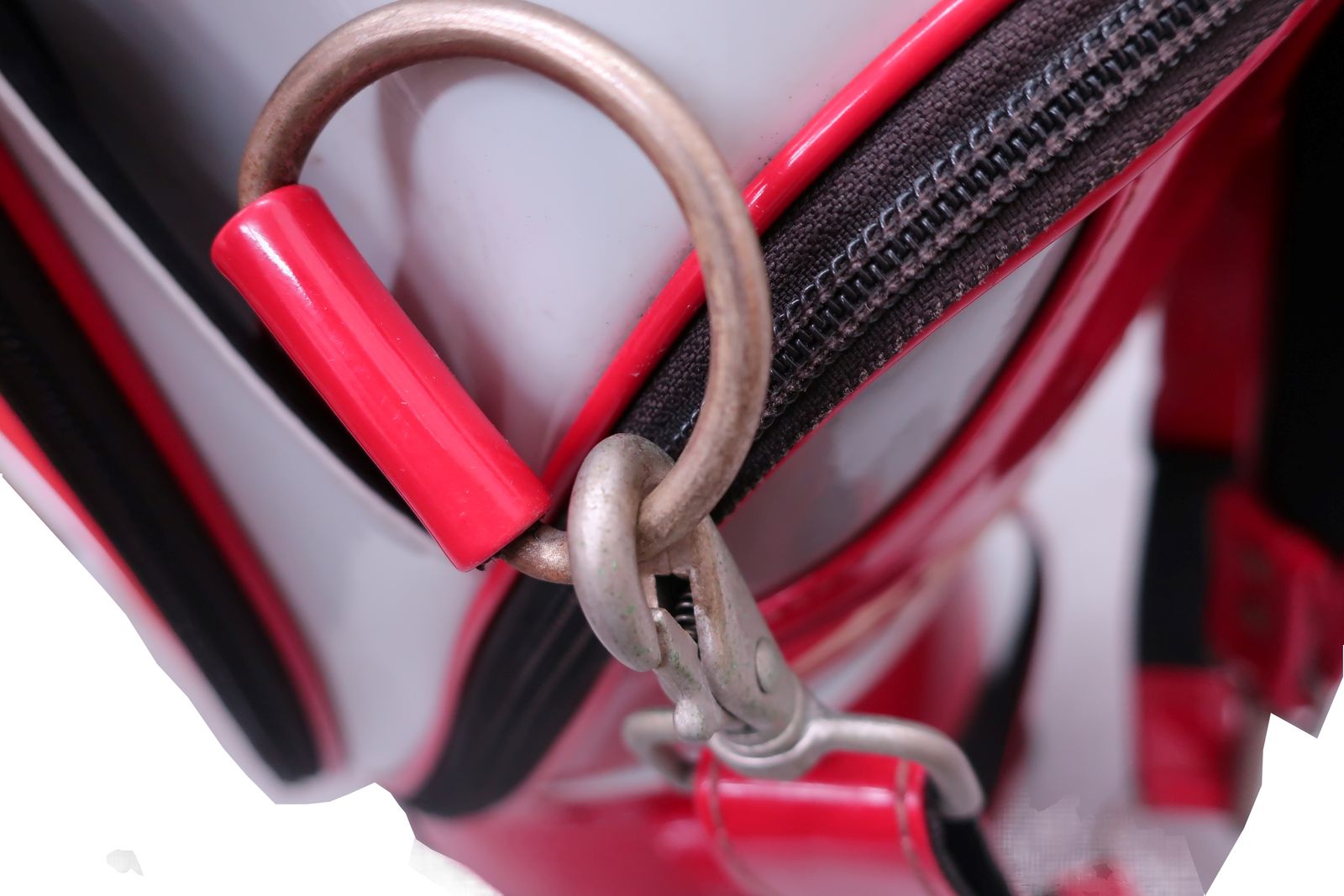 TOYOTA キャディバッグ 赤白 TOYOTA(トヨタ) エナメルキャディバッグ 赤 team TOMS ゴルフ