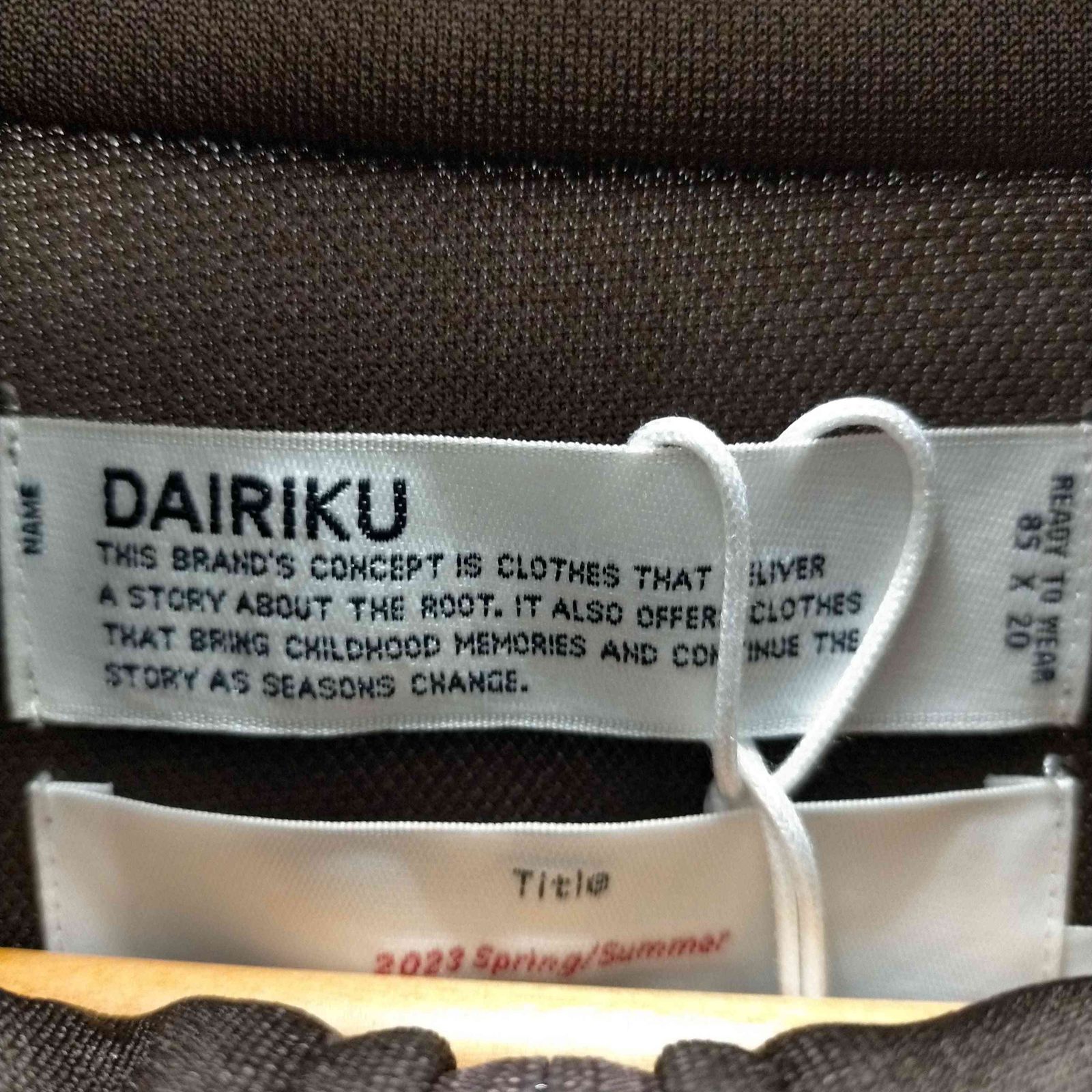 トップス dairiku 23ss Film Students Track Jacket DAIRIKU 23SS Film Students Track Jacket