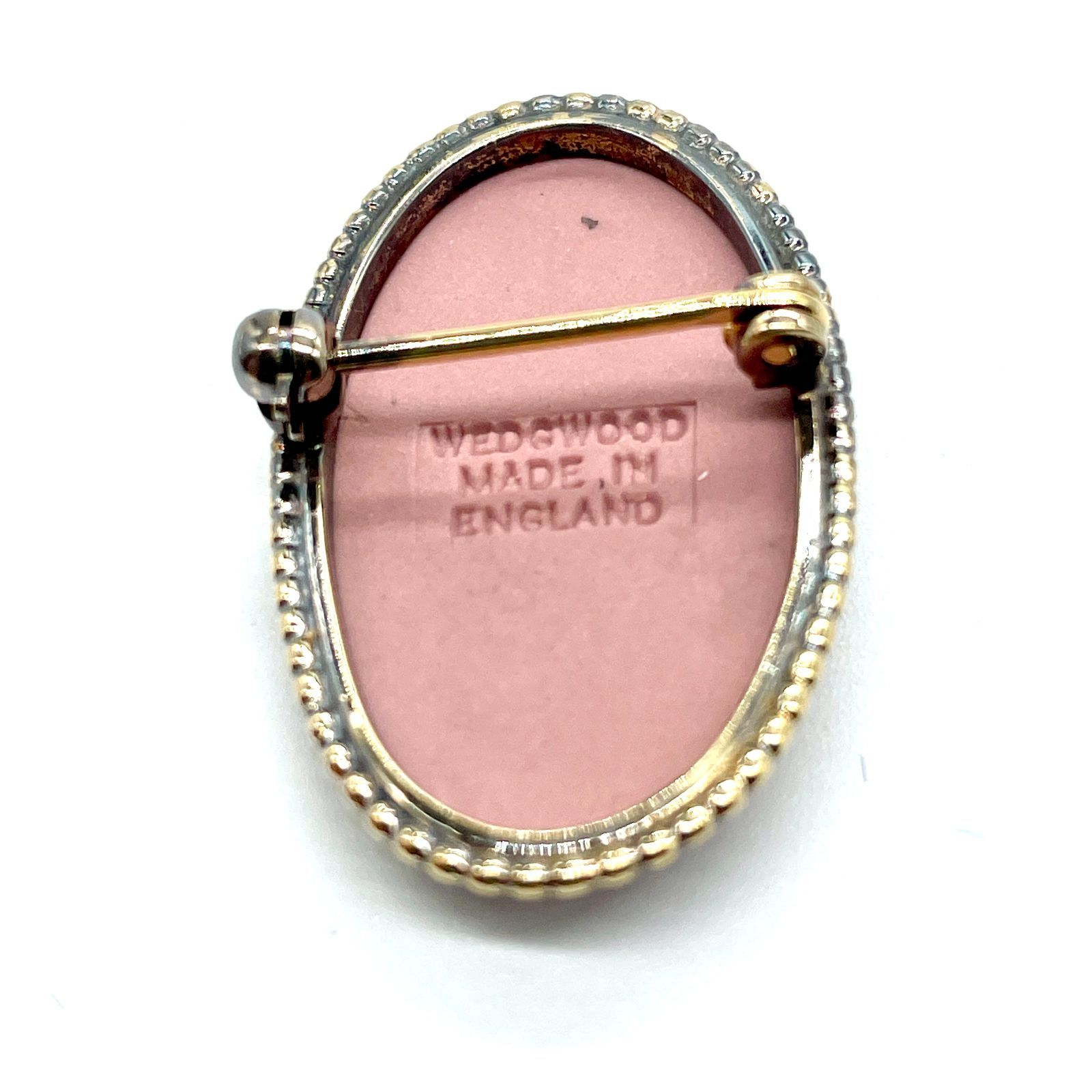 WEDGWOOD ウェッジウッド ジャスパー ブローチ ピンク ストーン
