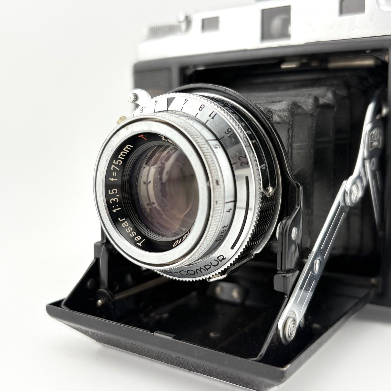 完動品】Zeiss ikon IKONTA Tessar 75mm F3.5 T 蛇腹 フィルムカメラ