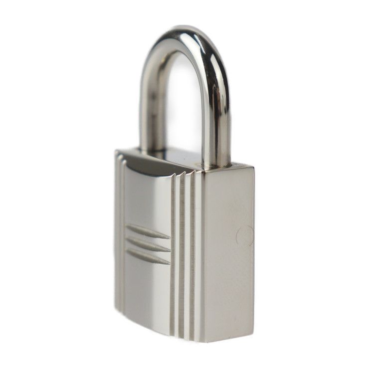 HERMES エルメス 南京錠 カデナ メタル シルバー 鍵 バッグチャーム  