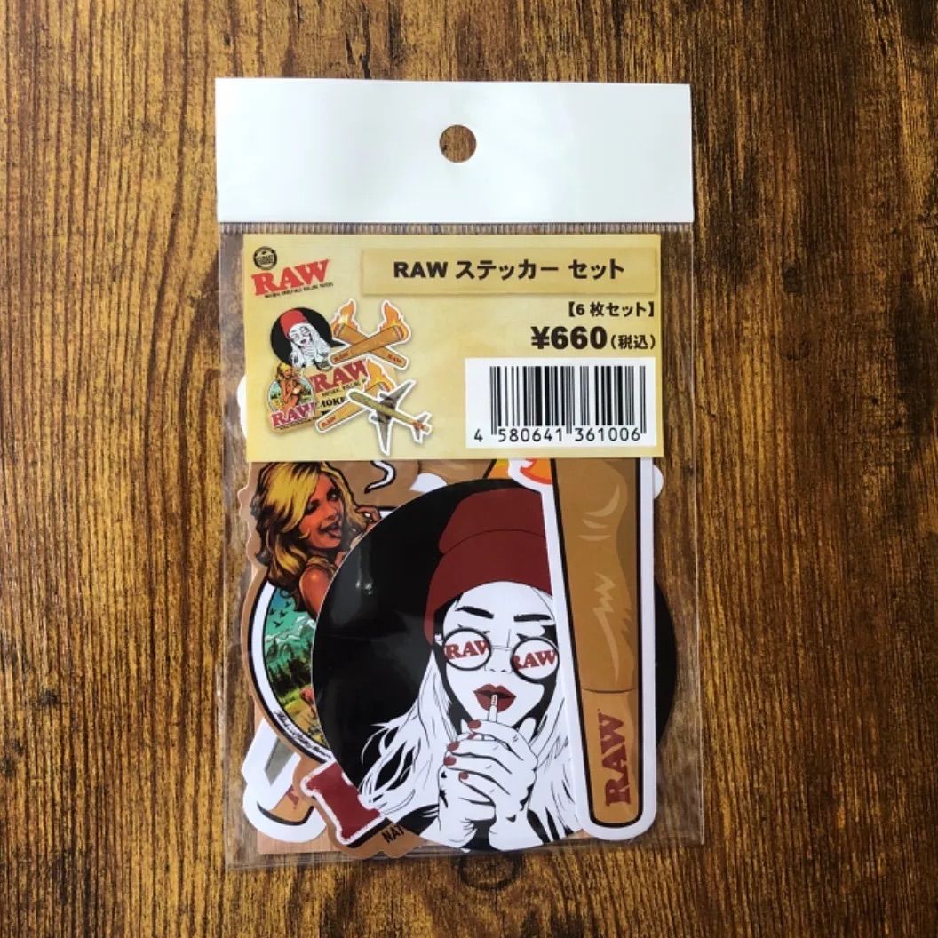 RAW】 メタルトレイ & ステッカー 6枚セット RAW Brazil Girl Rockin