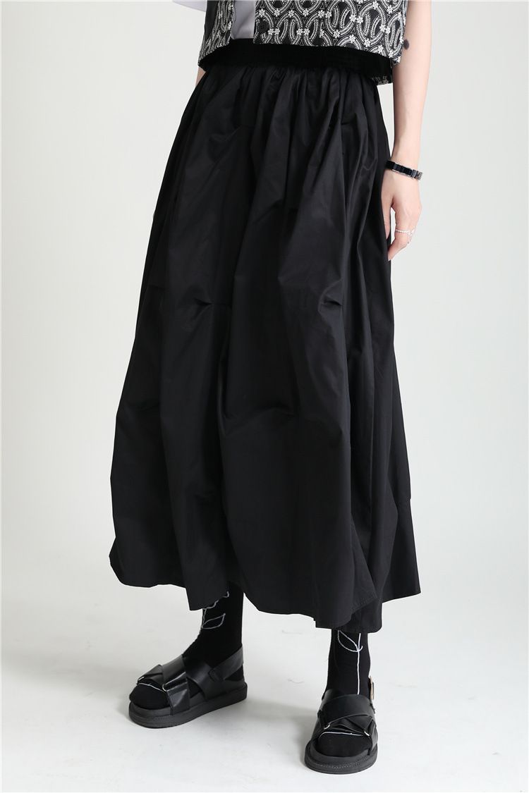 モード系 高級 ニューデザイン ダークスカート レディース 夏 ゆったり