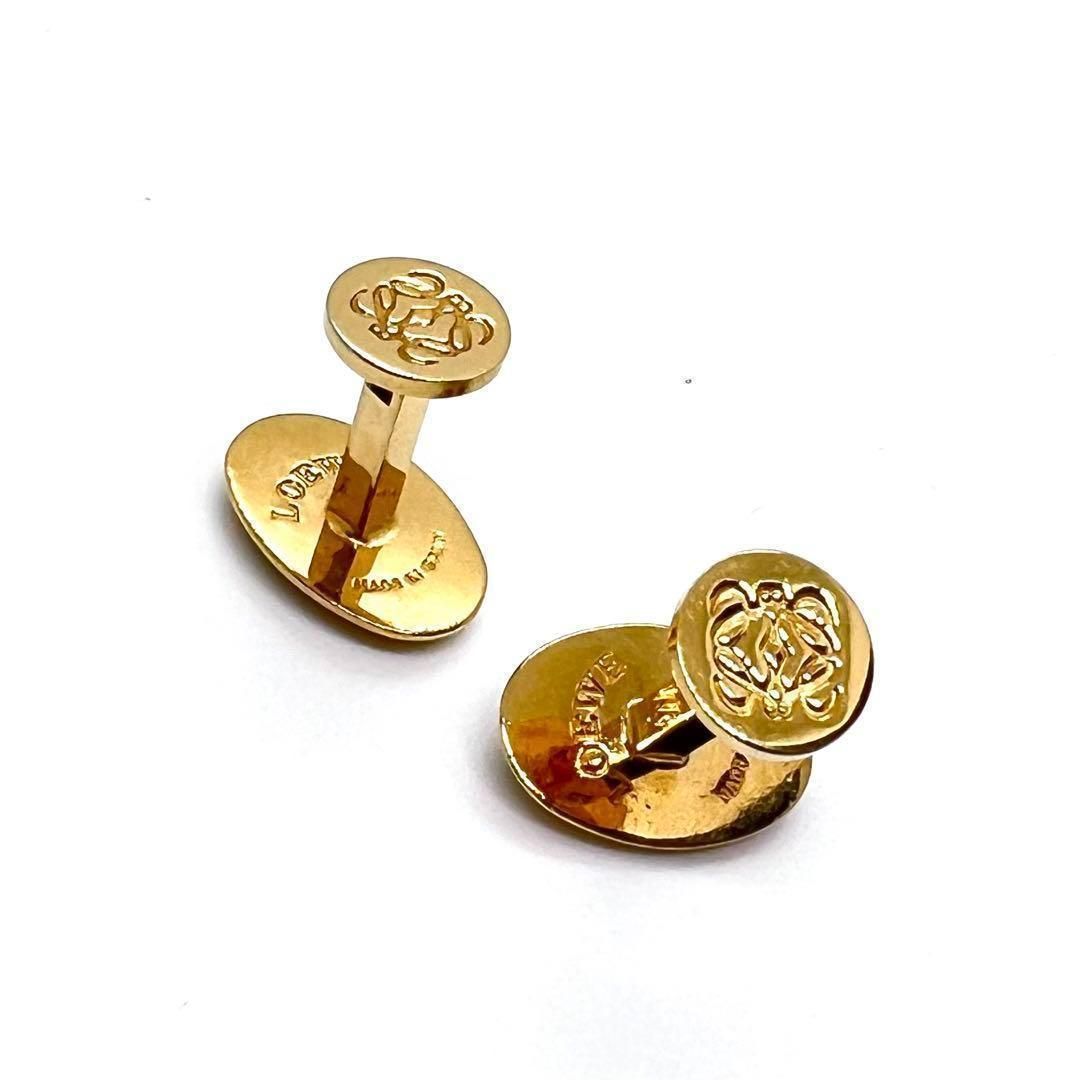 LOEWE ロエベ カフス レザー ゴールド 楕円 アナグラム 【公式通販】