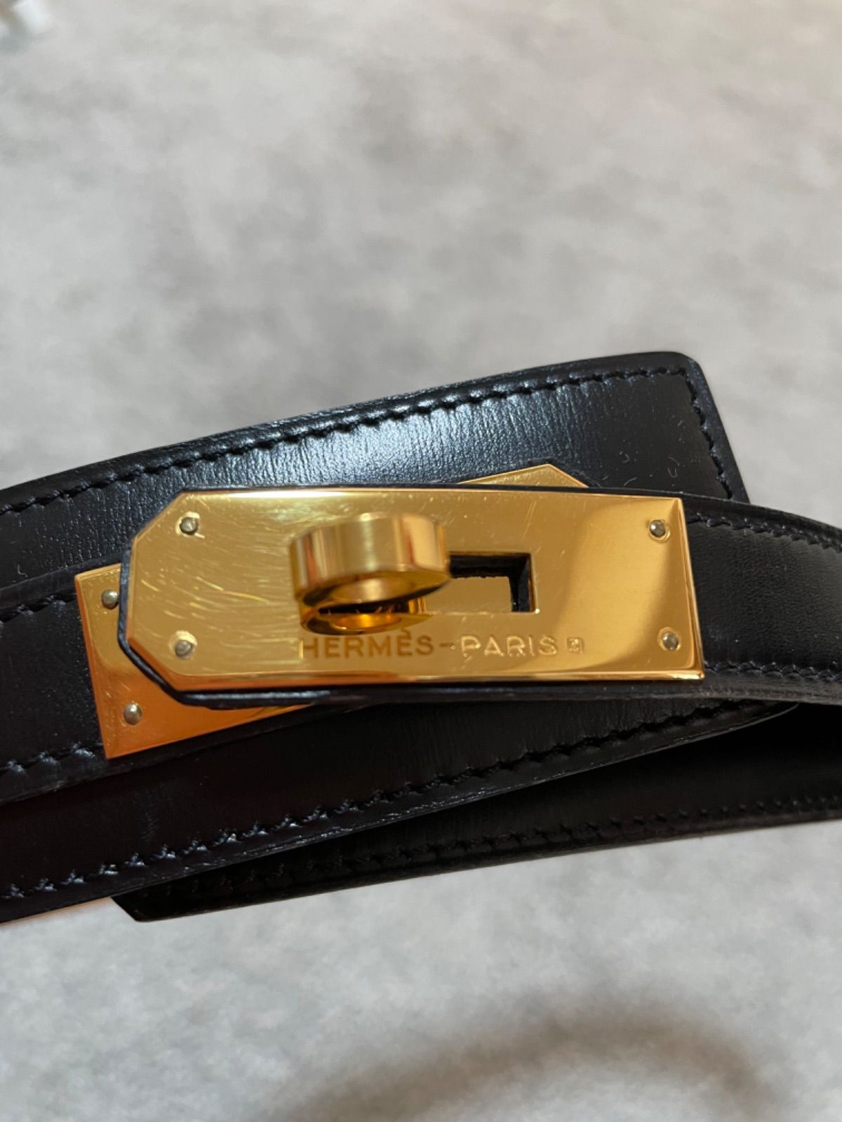 HERMES エルメス ケリーベルト ゴールド金具 - タオル雑貨＆レディース