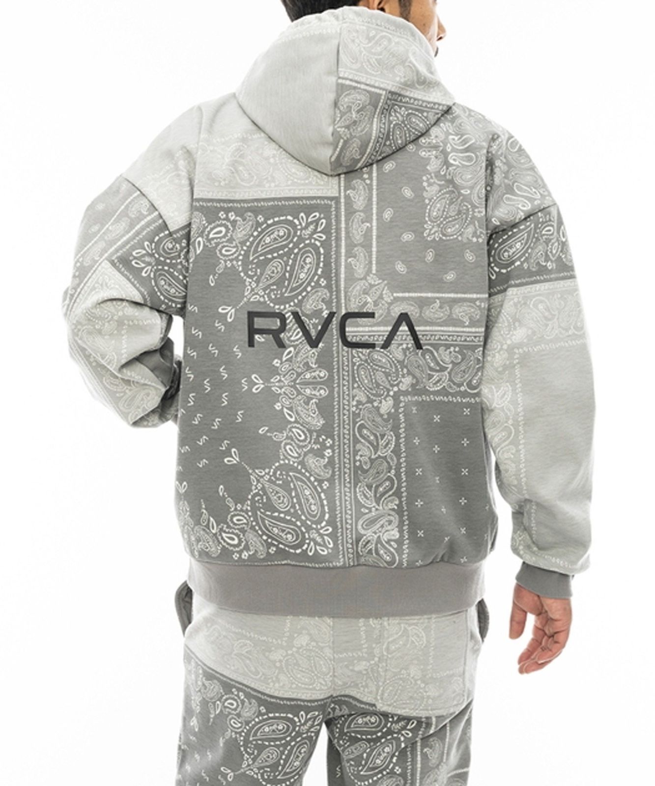 RVCA/ルーカ PATCHWORK BANDANA HOODIE メンズ パーカー プルオーバー