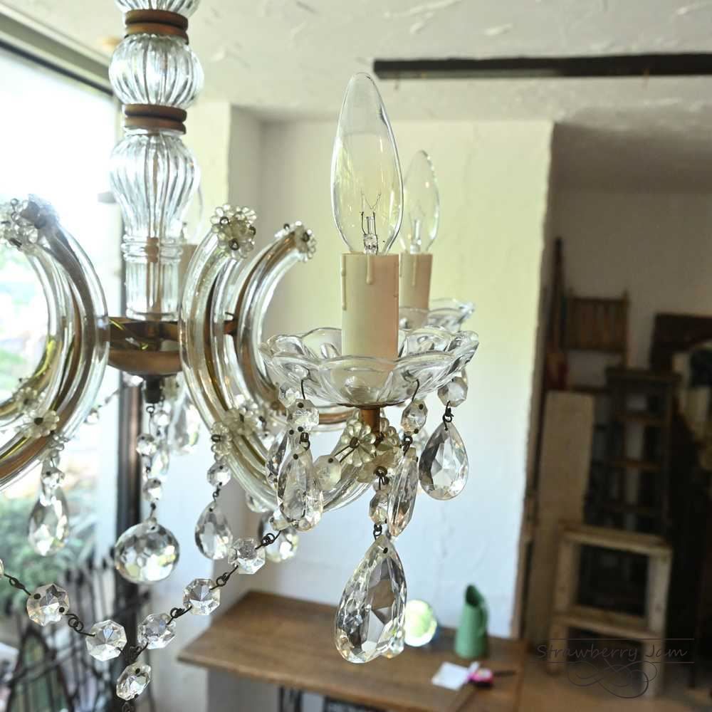 ILA-89 フランスアンティーク シャンデリア 5灯 アンティーク照明 ILA-89 フランスアンティーク シャンデリア 5灯 アンティーク