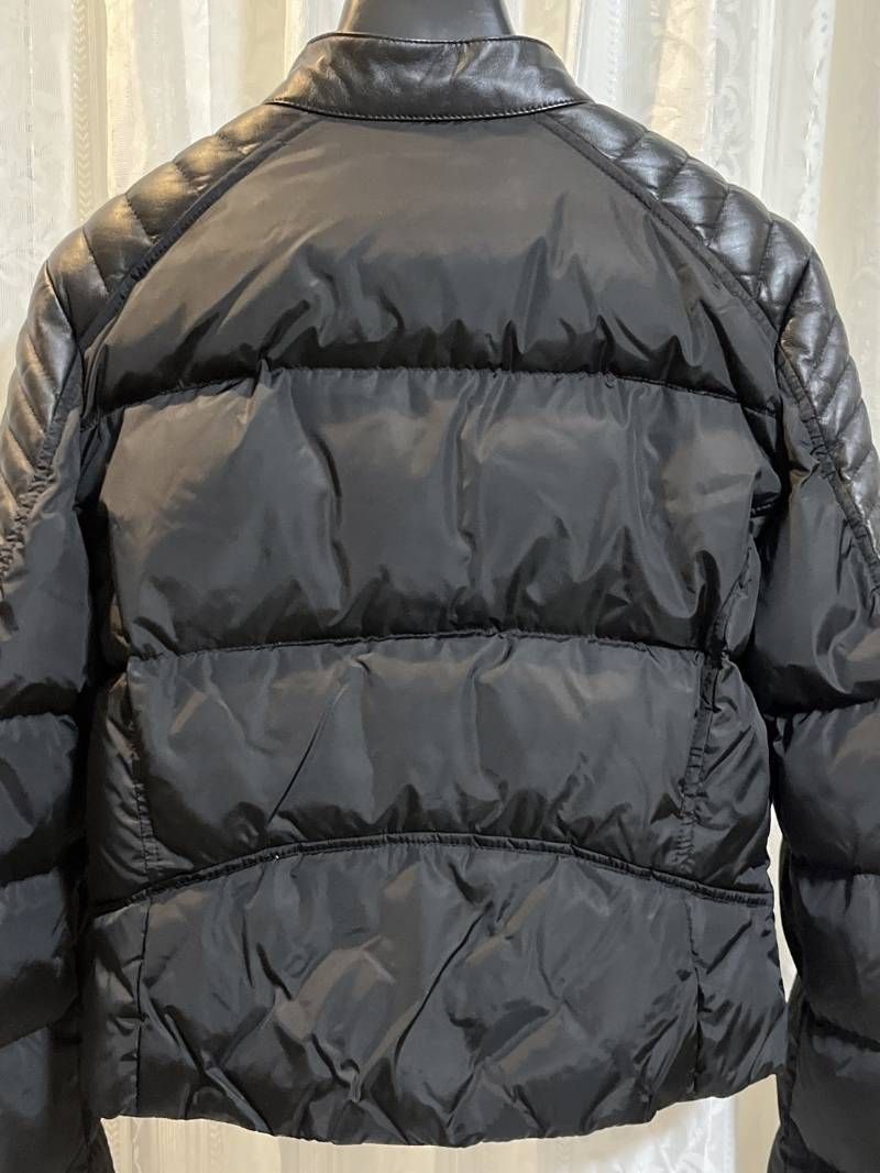 MONCLER KERKYRA ダウンジャケット ライダース レザー サイズ2 MONCLER モンクレール 国内正規品 KERKYRA レザー切替 ライダース