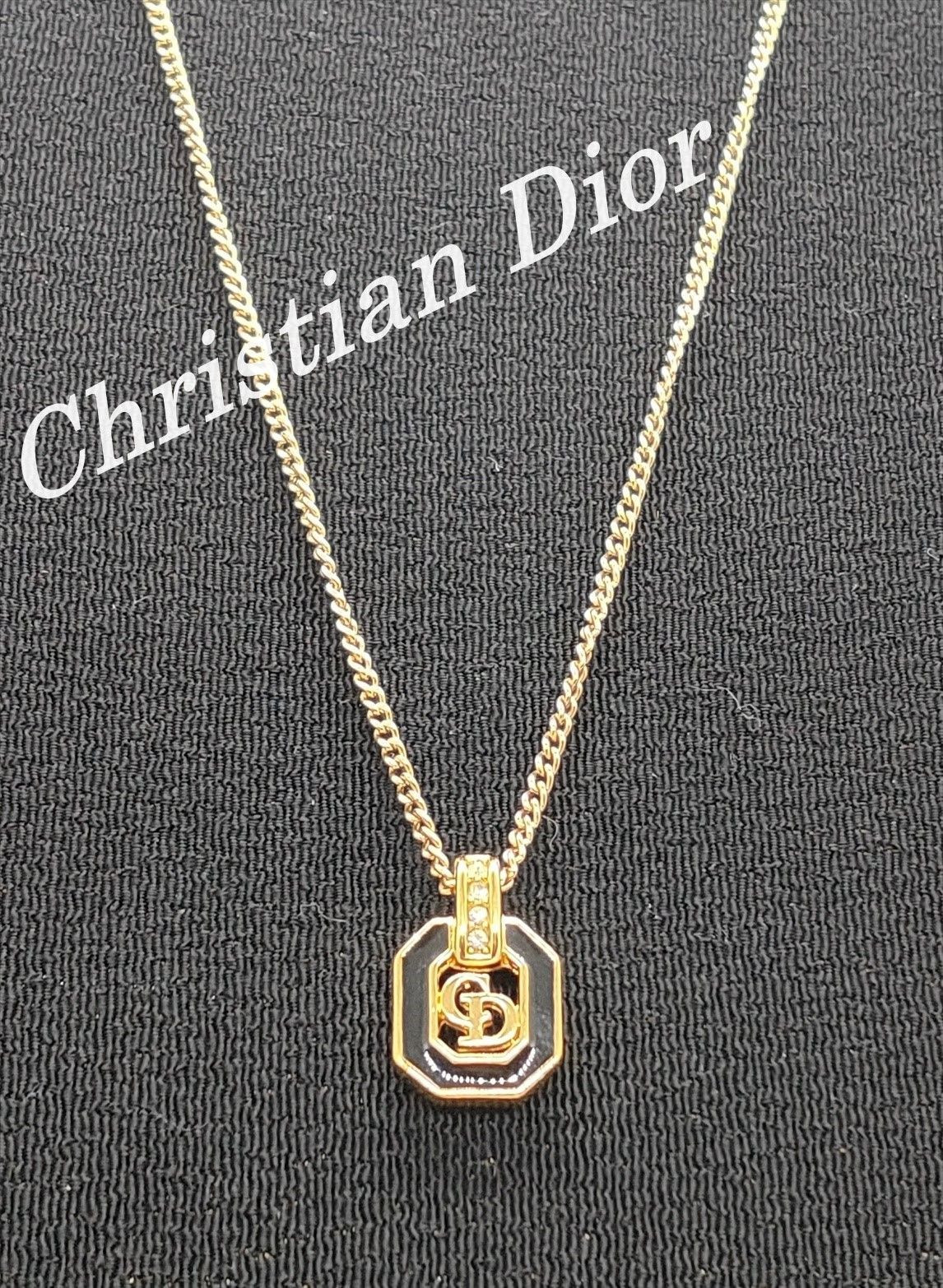 クリスチャン ディオール Christian Dior ネックレス ペンダント CD