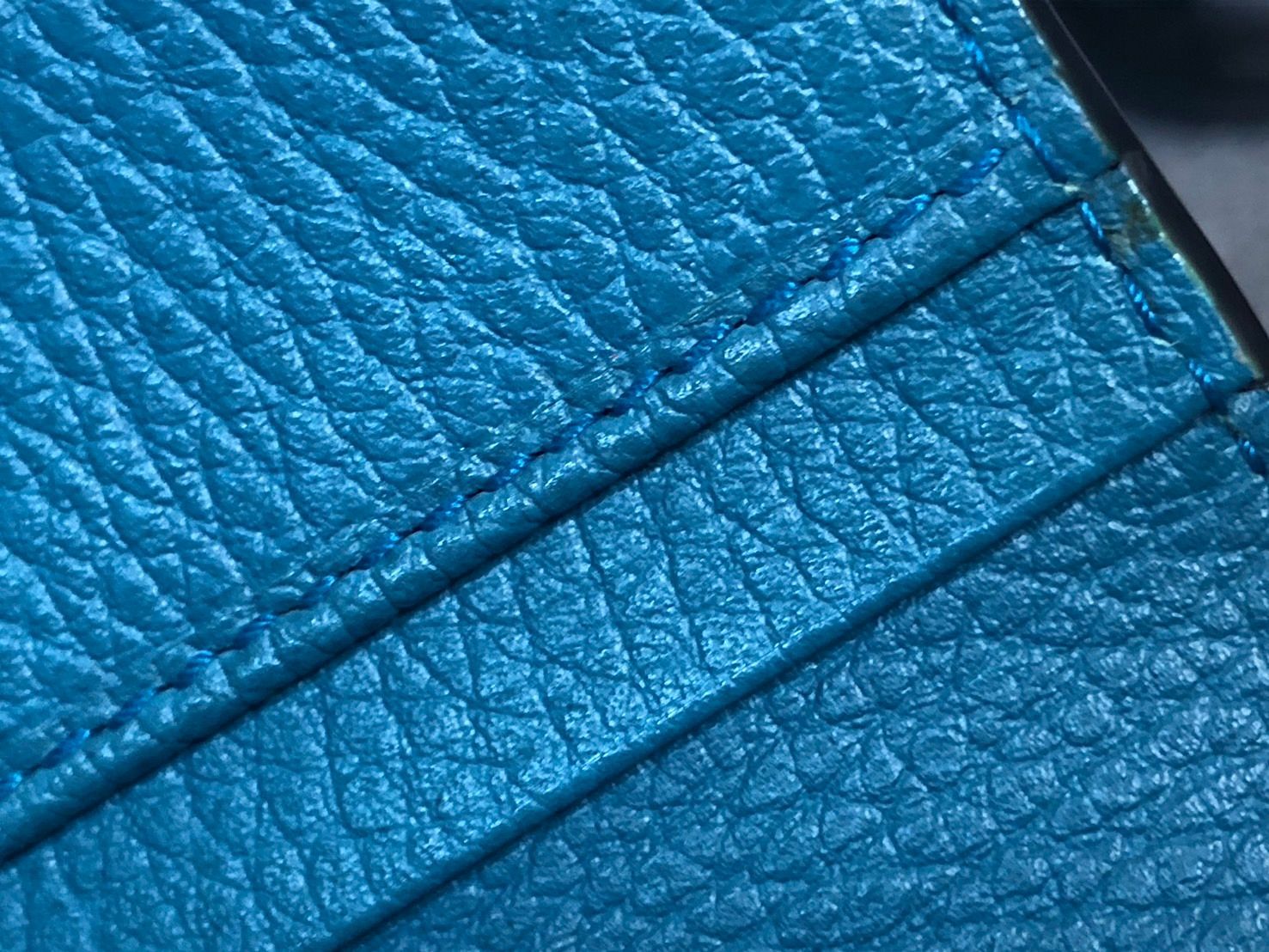 ◇グッチ GUCCI インターロッキングG 長財布 ターコイズブルー 青緑