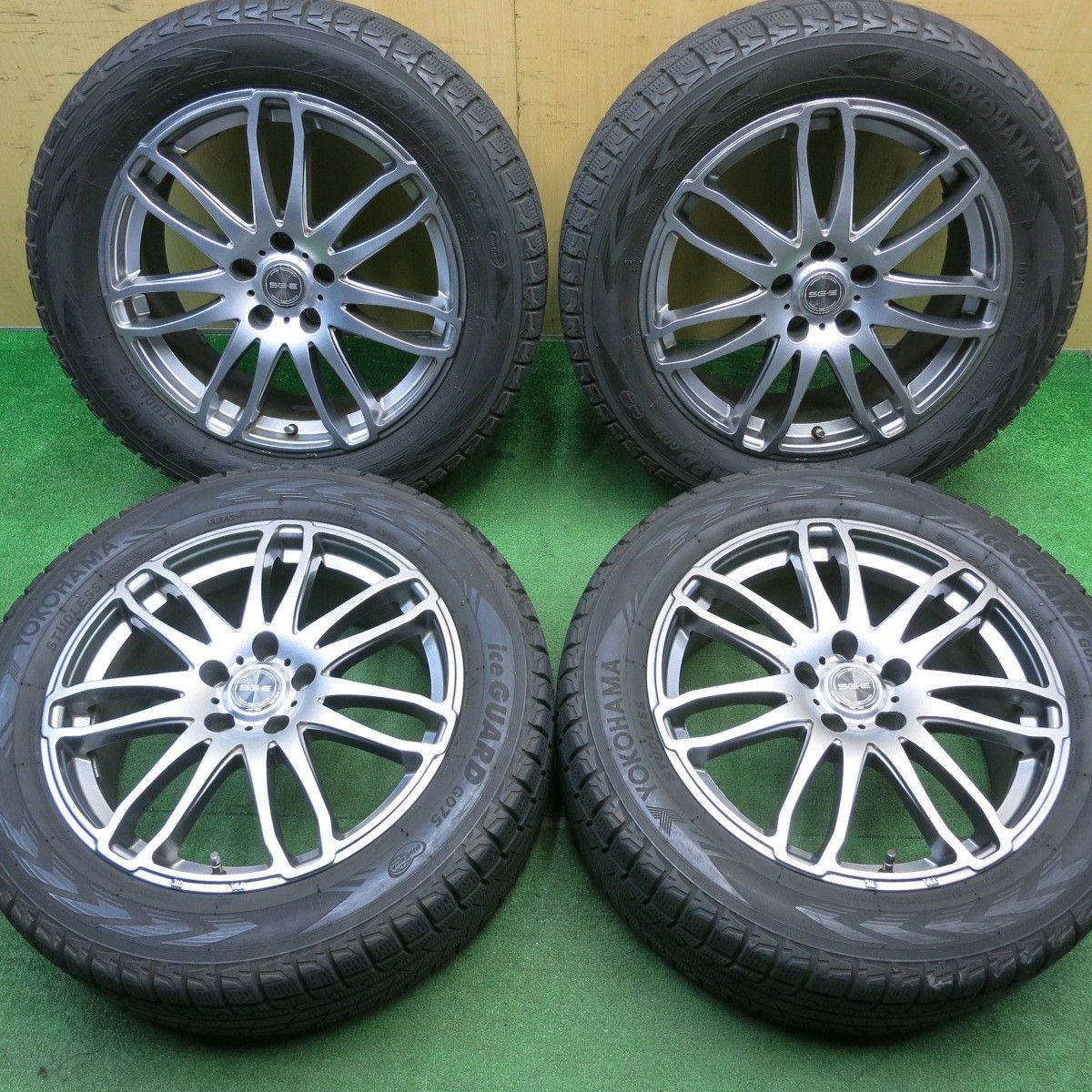 [送料無料] キレイスタッドレス 235/55R18 ヨコハマ アイスガード G075 SG-E 18インチ PCD114.3/5H5033002NJス