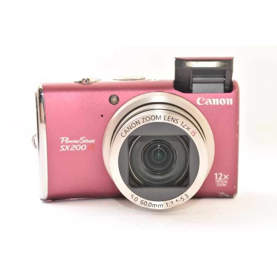 【訳アリ】Canon キャノン PowerShot SX200 IS Canon キャノン PowerShot SX200 IS レッド コンパクトデジタルカメラ