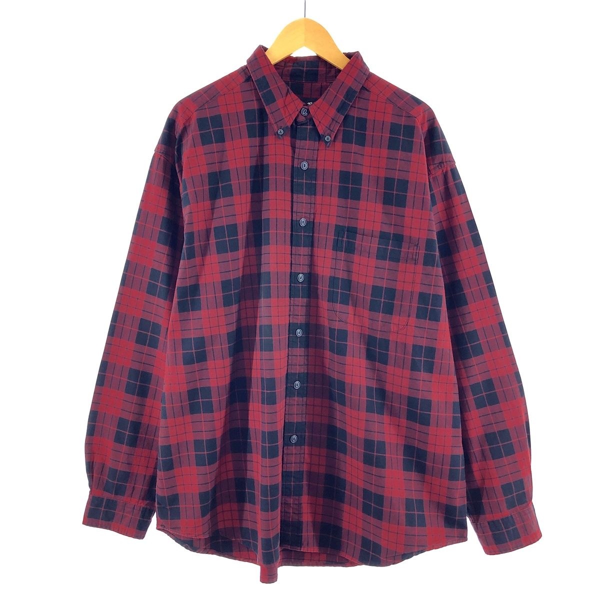 古着 エディーバウアー Eddie Bauer 長袖 ボタンダウンチェックシャツ メンズXL/eaa368124