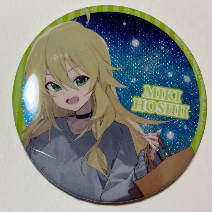 アイドルマスター ミリオンライブ ミリシタ 星井美希 缶バッジ 缶バッチ アイドルマスター ミリオンライブ！ グリッター缶バッジ 星井