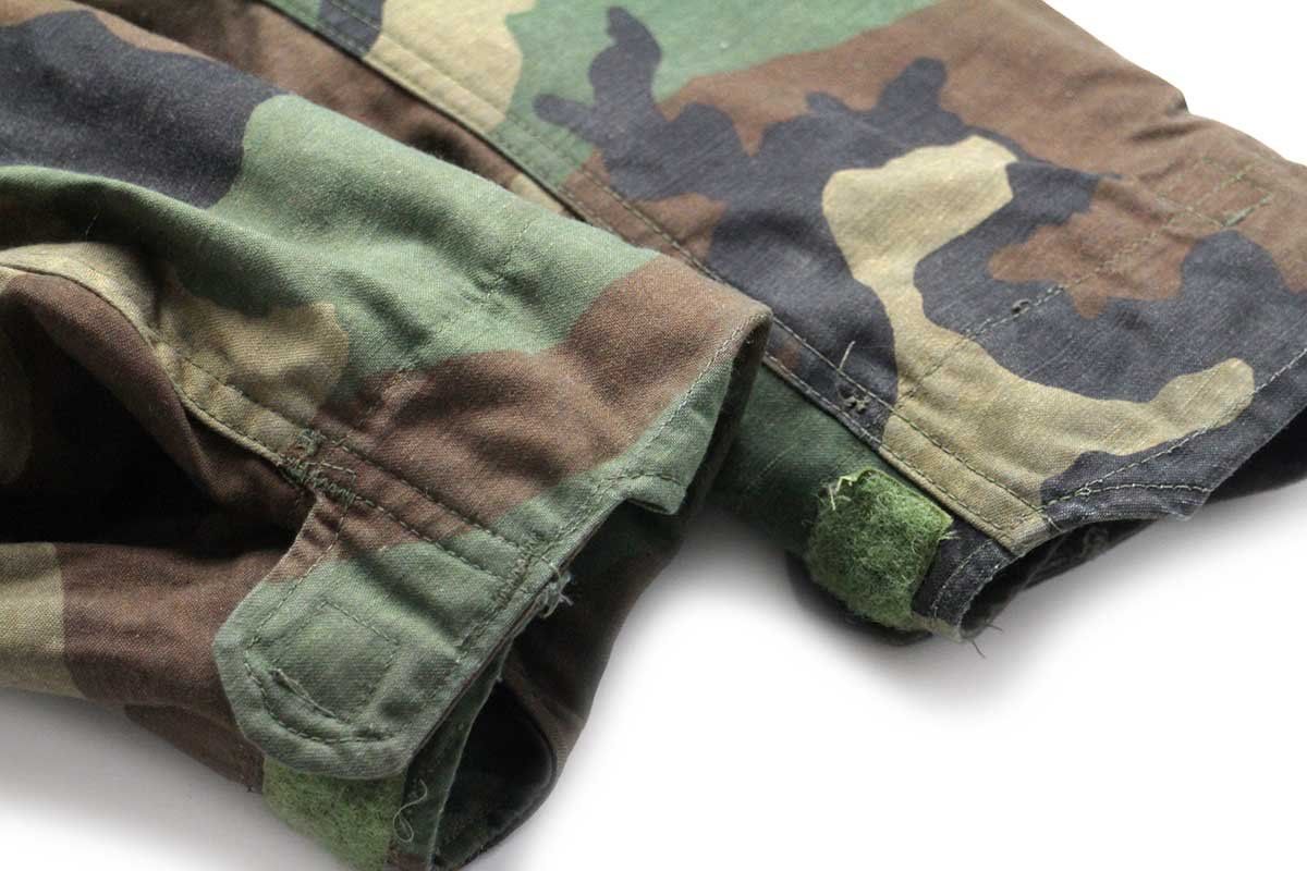 80s 米軍 U.S.ARMY パッチ付き ウッドランドカモ M-65