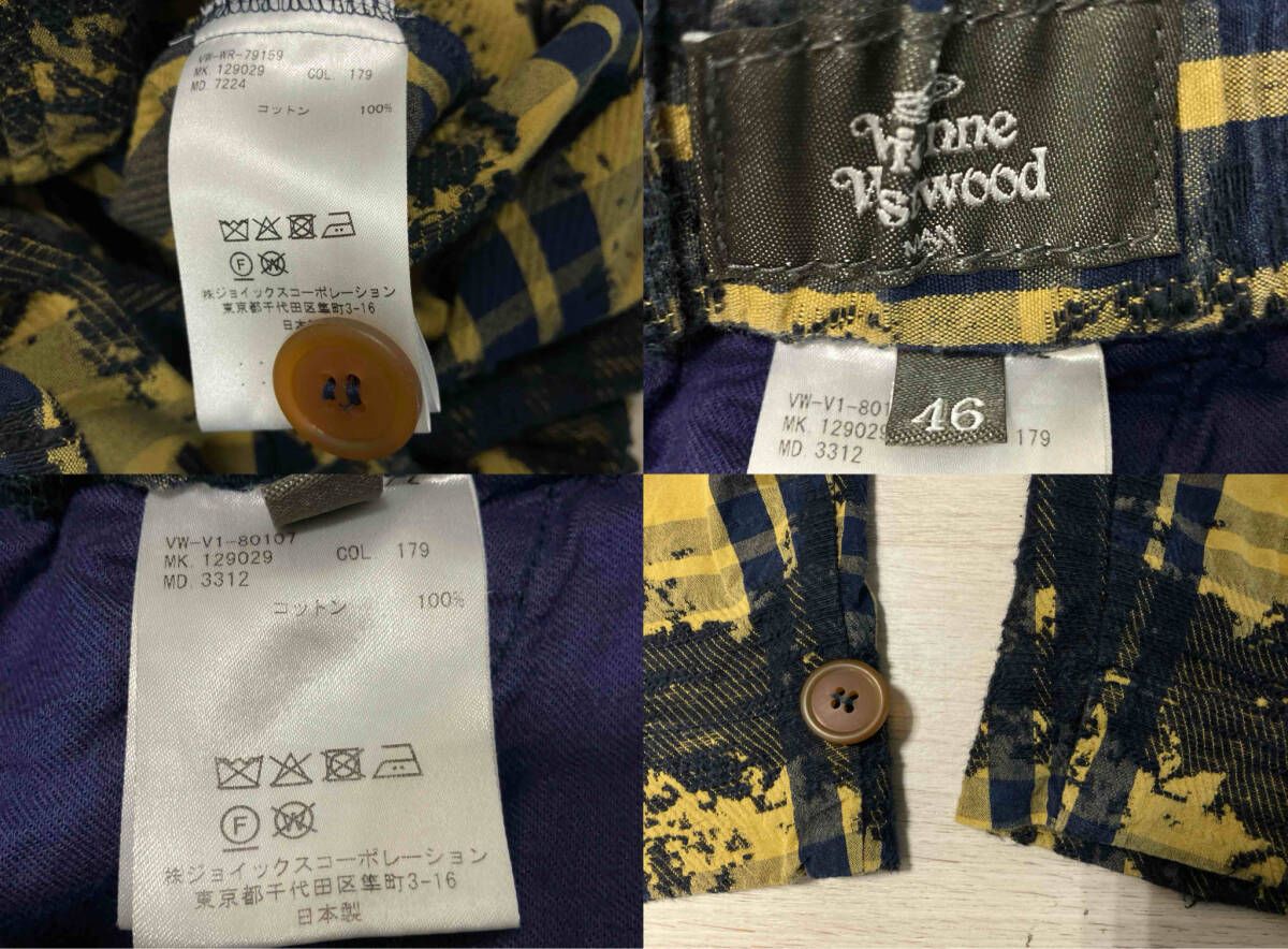  Vivienne Westwood MAN ヴィヴィアンウエストウッドマン 22 SS POWDER PRINT セットアップ VW-WR-79159 VW-V 1-80107 サイズ46 M その他 小物