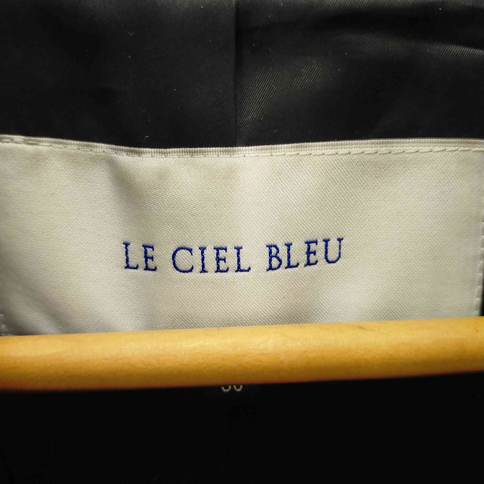 LE CIEL BLEU チェスターバルーンコート　36 ルシェルブルー LE CIEL BLEU ソフトメルトンチェスターバルーン