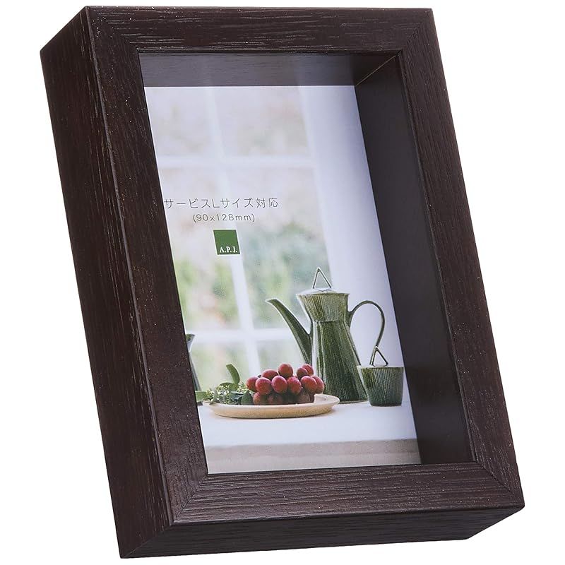 A.P.J. フォトフレーム アートボックスフレーム オーク サービスLサイズ 0