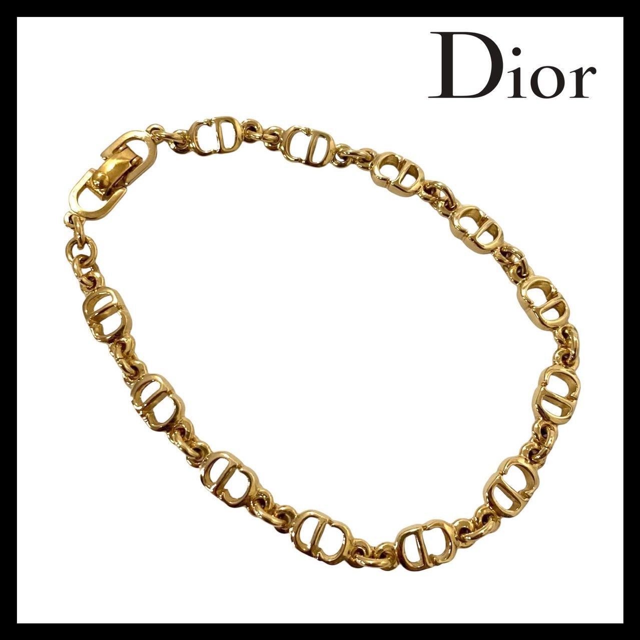 Dior】CDロゴ チェーン ブレスレット ゴールド/金カラー