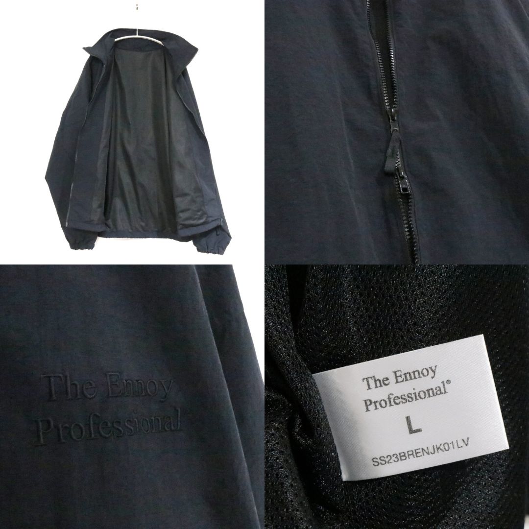 【中古A】The Ennoy Professional ザエンノイプロフェッショナル L / L メンズ セットアップ シャカシャカ トラックスーツ ナイロン 黒 黒刺繍 中古A 古着 中古A】The Ennoy Professional ザエンノイプロフェッショナル L / L