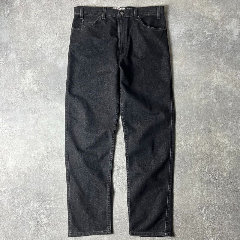 90s USA製 Levi'sリーバイス 540 先染め ブラック デニムパンツ