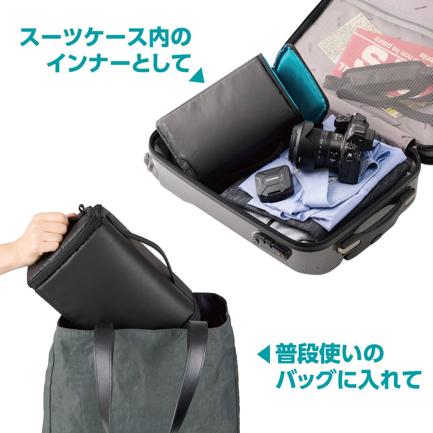 YKK製自動ロックファスナー採用 マルチアクセス