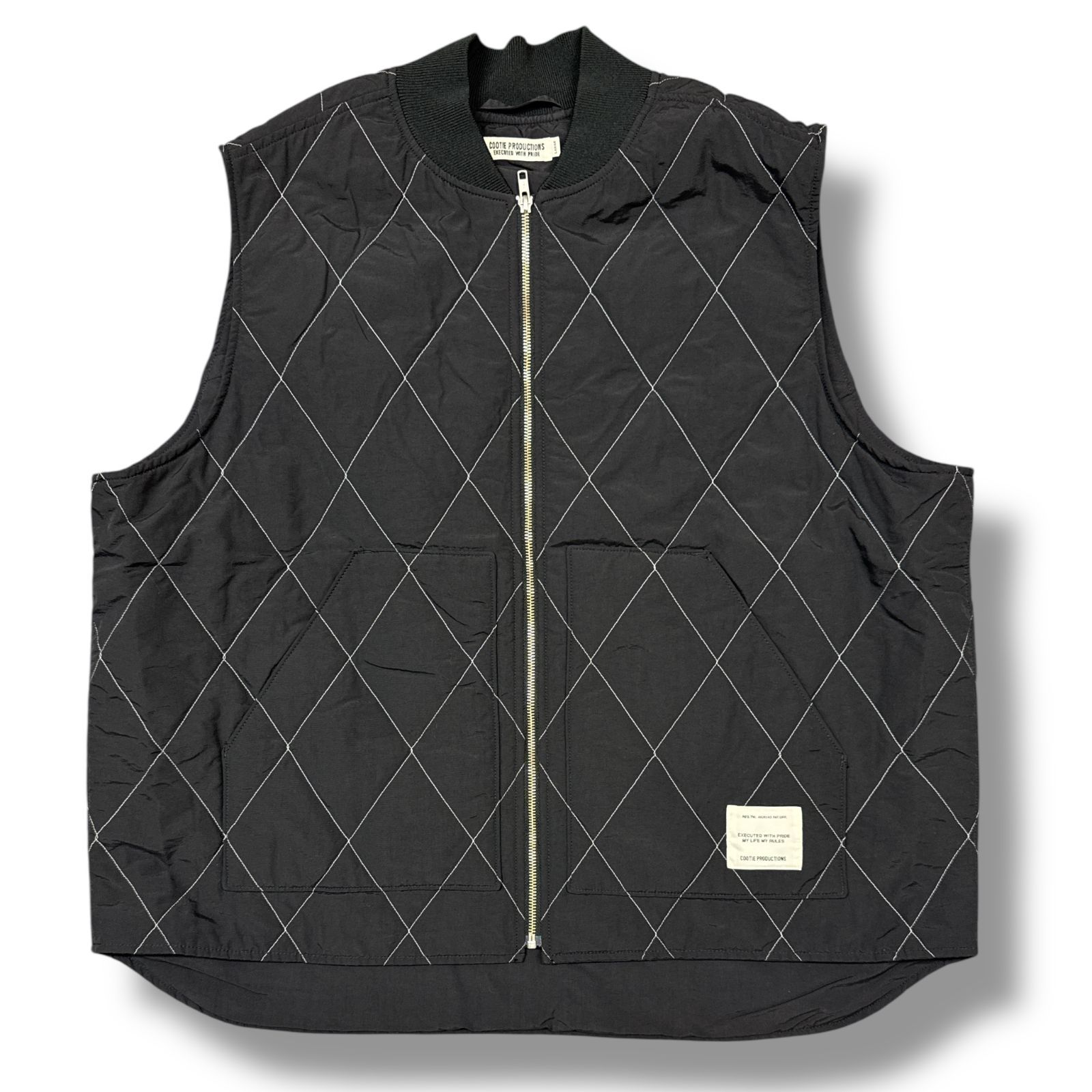 参考上代47300円 COOTIE PRODUCTIONS 23AW NYLON QUILTING WORK VEST 