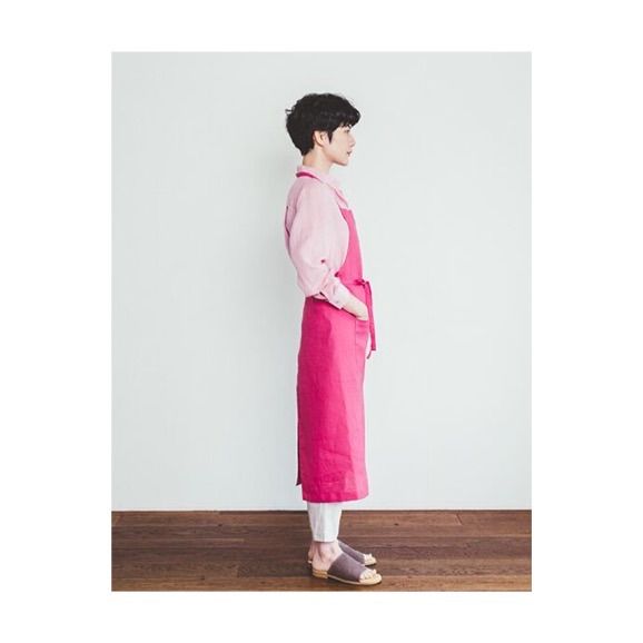 work リネンフルエプロン