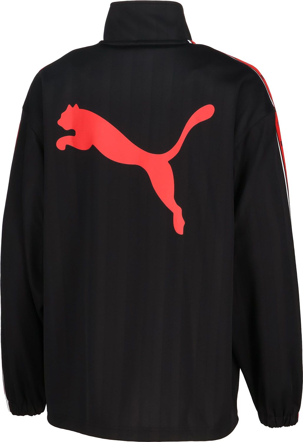 プーマ PUMA シャドウ ストライプ SHADOW STRIPE ニットジャケット メンズ アウター ジャージ トレーニングウェア ロゴ セットアップ ポケット 部屋着 527754 01 PUMABLACK-FORALLT