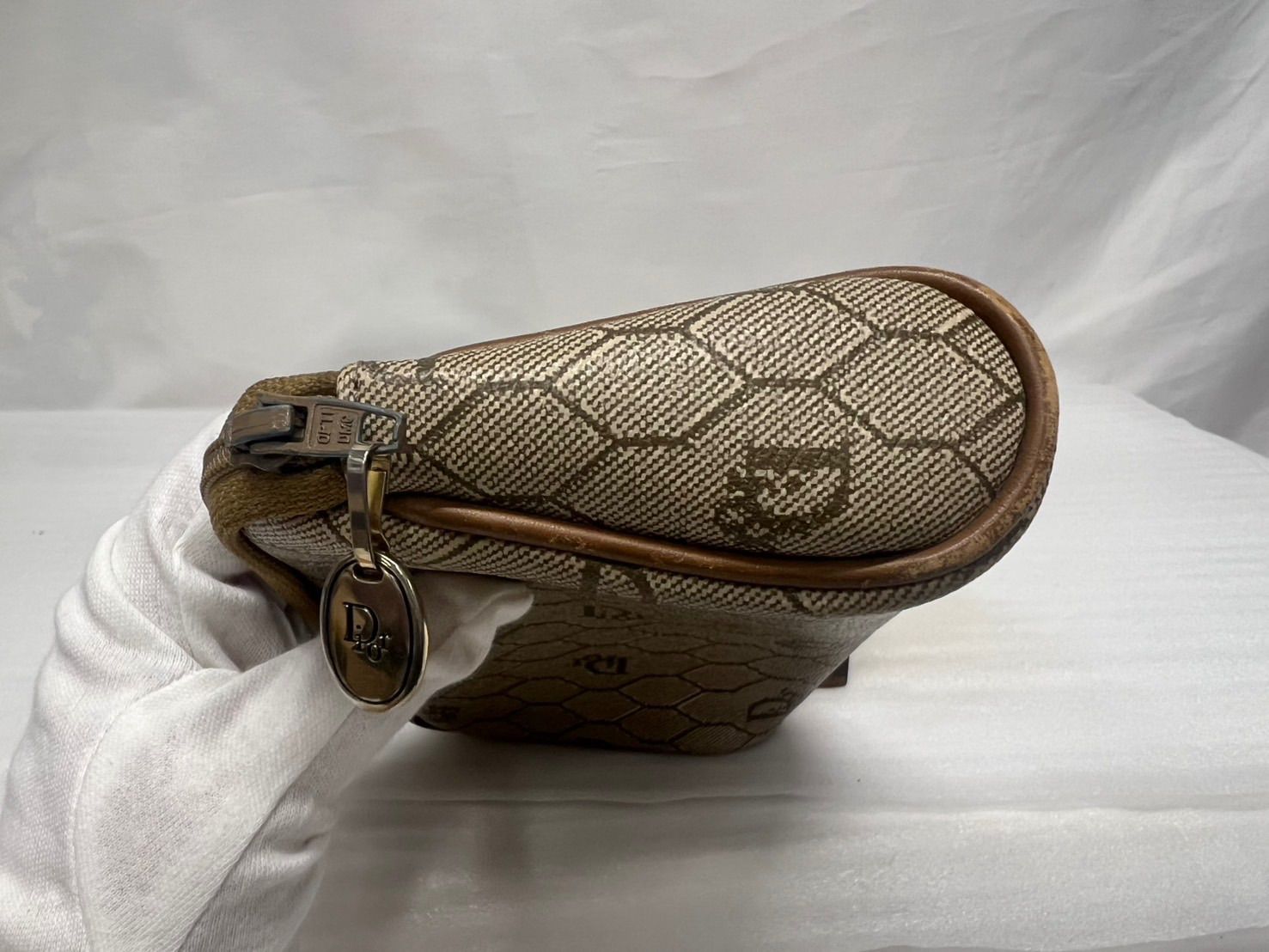 美品　Christian Dior　クリスチャンディオール　ハニカムポーチ 中古・古着通販】Christian Dior (クリスチャン ディオール