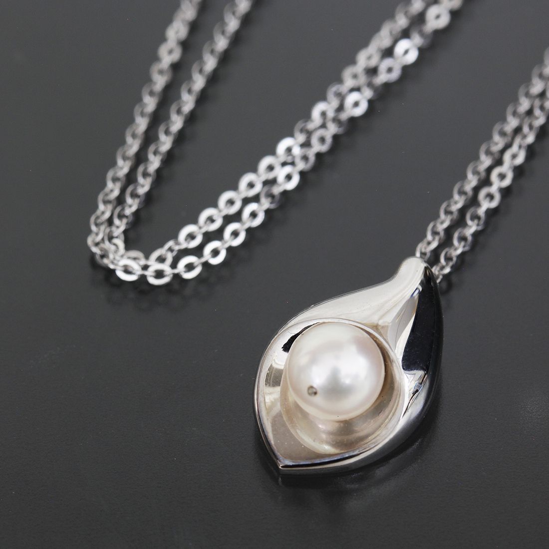 新品 田崎真珠 パールネックレス SV 25ansコラボ パール7.6mm TASAKI 田崎真珠 タサキ パールネックレス 43cm 7.5mm〜8.0mm