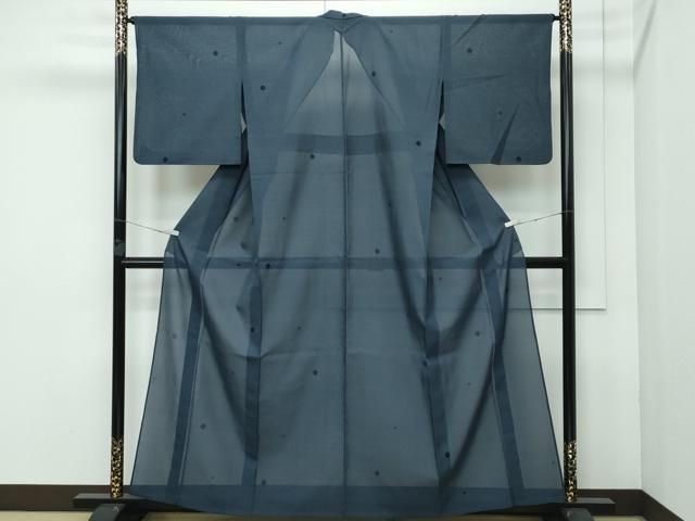 平和屋着物 上 夏物 本場大島紬 夏大島 大小あられ CZAA3629s5