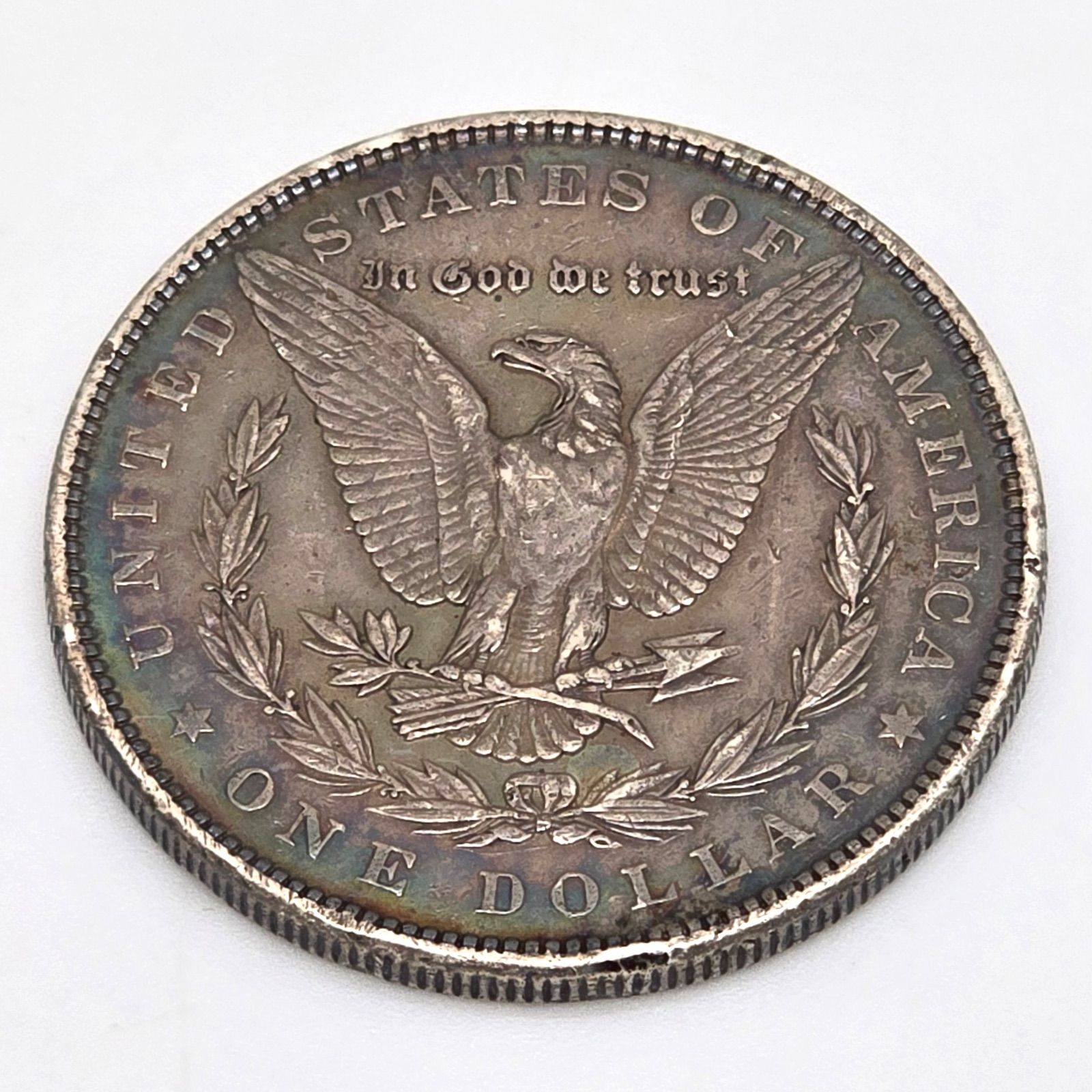 アメリカ モルガン・ダラー 大型銀貨 1889年 美品+ 本物 良好トーン 極美品】アメリカ モルガンダラー 銀貨 1889年 正規品 本物