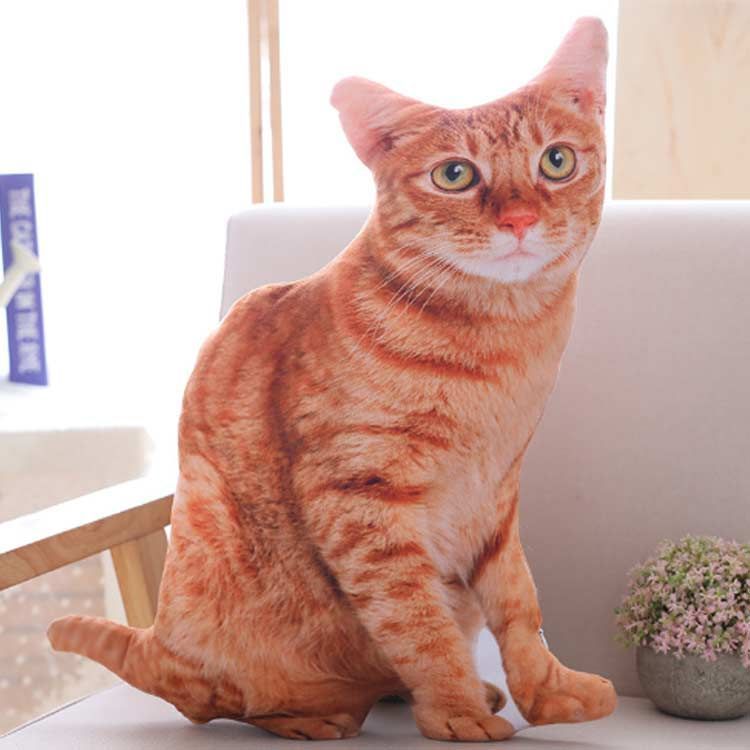 ねこ型クッション【抱き枕/ぬいぐるみ/猫/キャット/インテリア雑貨】 リアルな猫のクッション 猫 抱き枕 猫型 ぬいぐるみ ねこ
