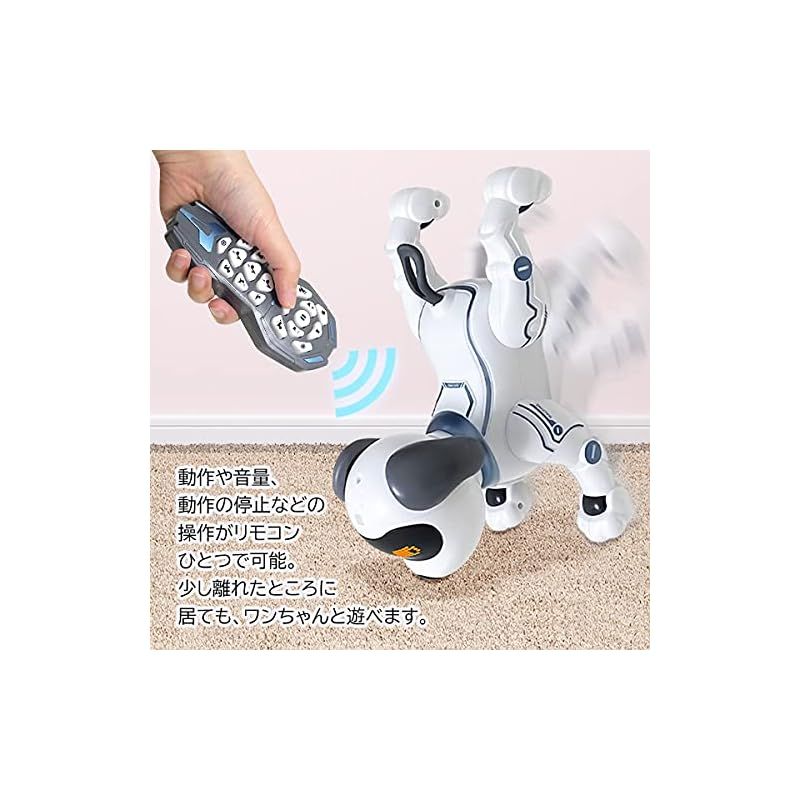 セール ロボットプラザ(ROBOT PLAZA) ロボット犬 子供向け おもちゃ 知育玩具 人気 犬型ロボット ペットロボット 犬 簡易プログラミング ロボットペット 誕生日 ロボットプラザ(ROBOT PLAZA) ロボット犬 子供向け おもちゃ 知育玩