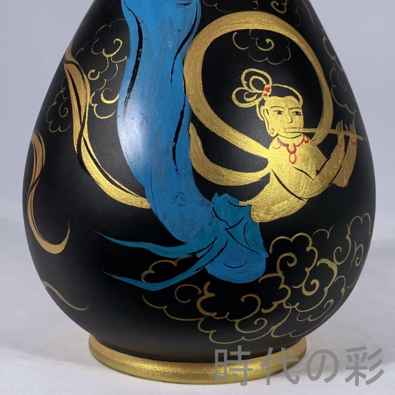 中国古美術 宋代 汝窯 大漆彩絵 飛天仕女 螺鈿 玉壺春瓶 花瓶 文房置物 茶道具 彩絵陶磁器 古陶磁器 旧蔵 古賞物 古玩 時代物 R0710110102 WWW_OLIVIERBERNSTEIN_COM