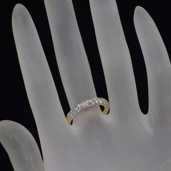 ポンテヴェキオ K18YG/WG ダイヤモンド リング 0.53ct