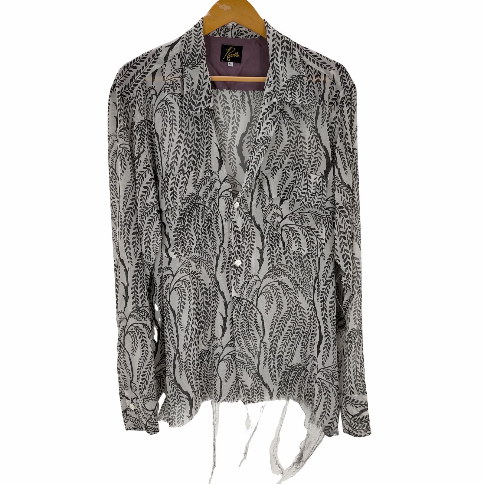 ニードルズ Needles 22SS C.O.B. Classic Shirt - Poly Chiffon/Pt 