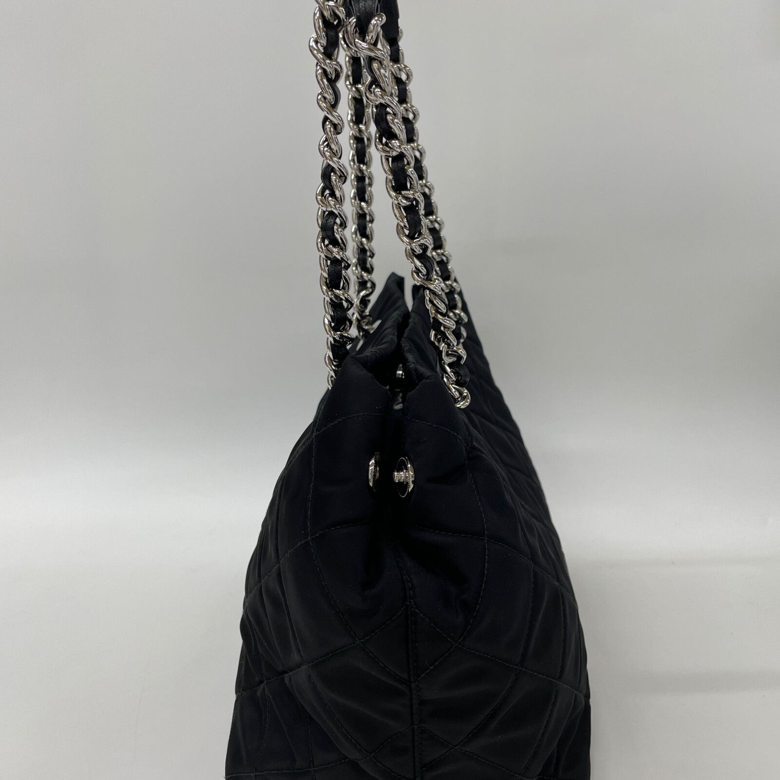 PRADA プラダ チェーントートバッグ 1BG740 ナイロン
