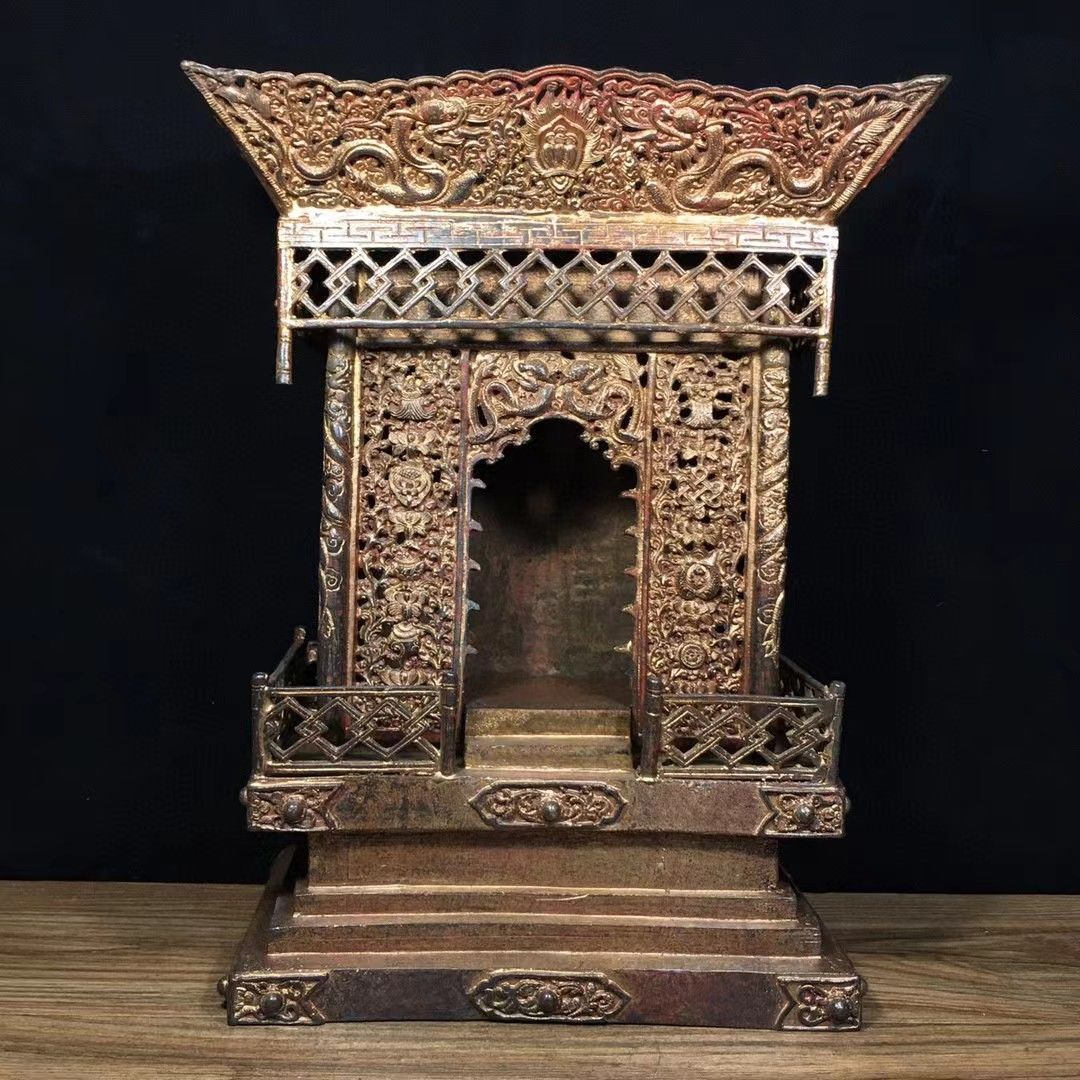 銅 細工 小さな仏壇 工芸品 美術品 置物 銅 細工 小さな仏壇 工芸品 美術品 置物 【公式通販】