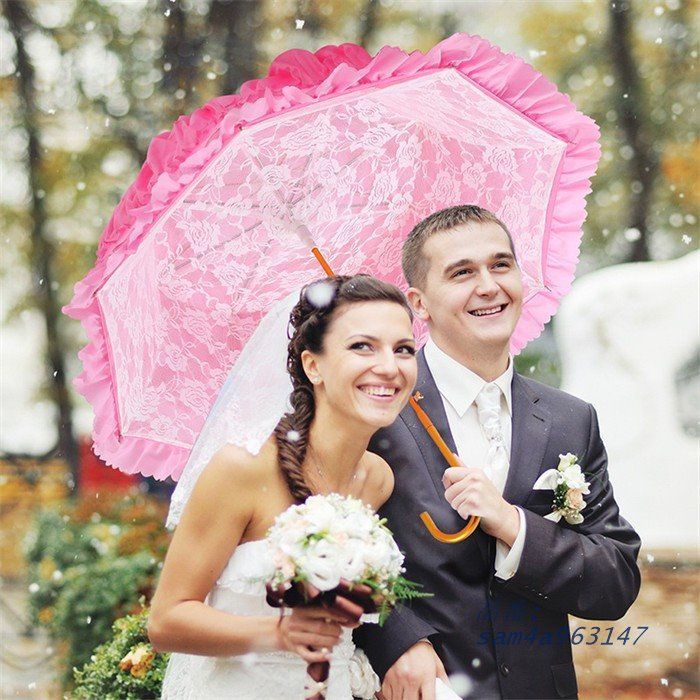 日傘 宮廷風 2層レース 晴雨兼用 遮光 結婚式 可愛い ゴシック 花嫁 フォトウェディング対応 長傘 プリンセス am4a963147