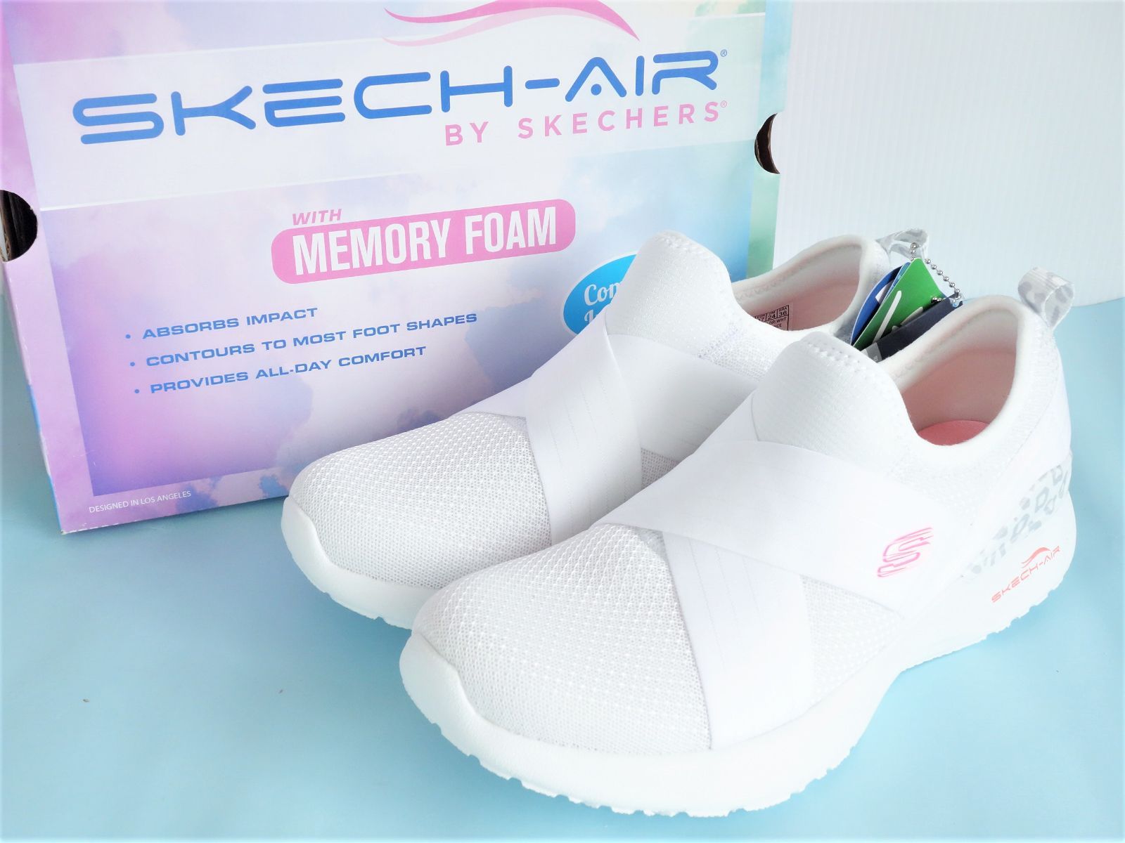 未使用タグ付】Skechers SKECH - AIR クッション性◎ クロスメッシュ